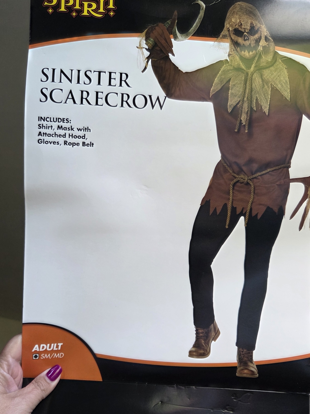 Spirit Halloween Sinister Scarecrow costume adult small #halloween #costume